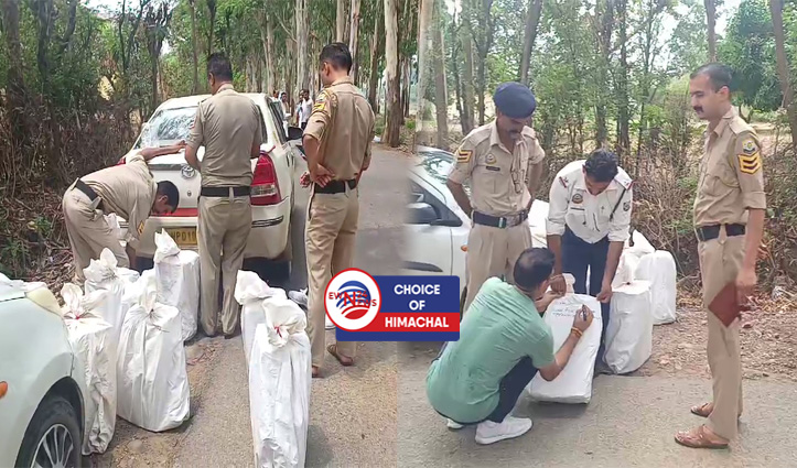 नूरपुर : कार में ले जा रहे थे 18 पेटी देसी शराब, रैहन पुलिस ने दबोचे 