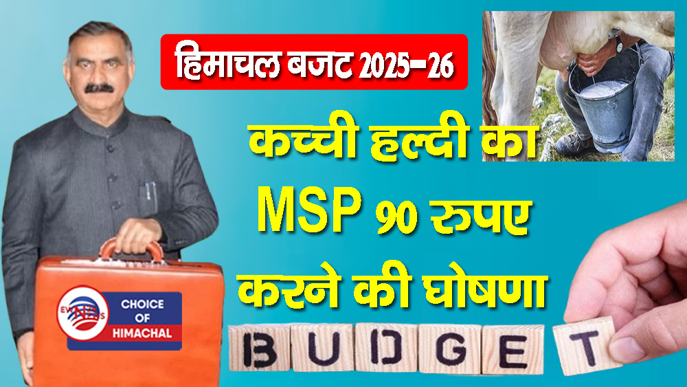 हिमाचल बजट : गाय और भैंस के दूध के न्यूनतम समर्थन मूल्य में बढ़ोतरी का ऐलान