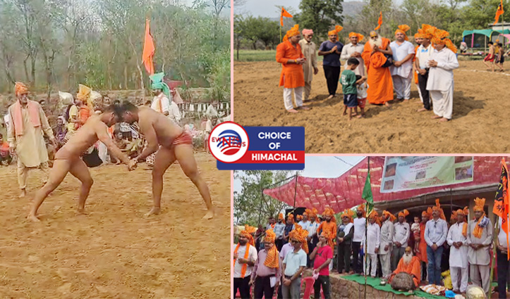 डाहड़ के जबलू में युवक मंडल ने करवाया भव्य दंगल, नामी पहलवानों ने दिखाया दम