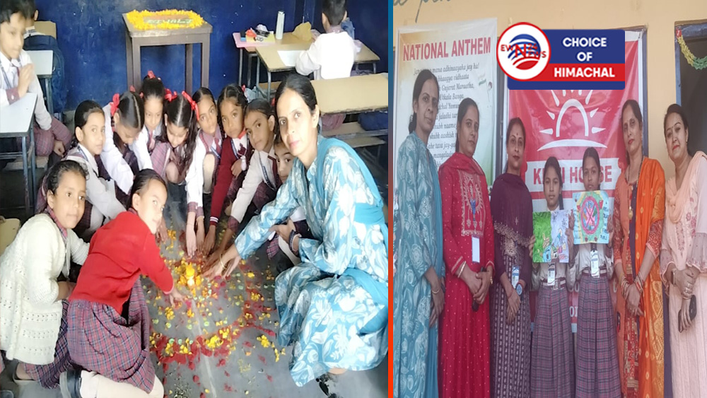 RNT पब्लिक हाई स्कूल रैंखा में दिवाली के उपलक्ष्य में करवाई विभिन्न प्रतियोगिताएं