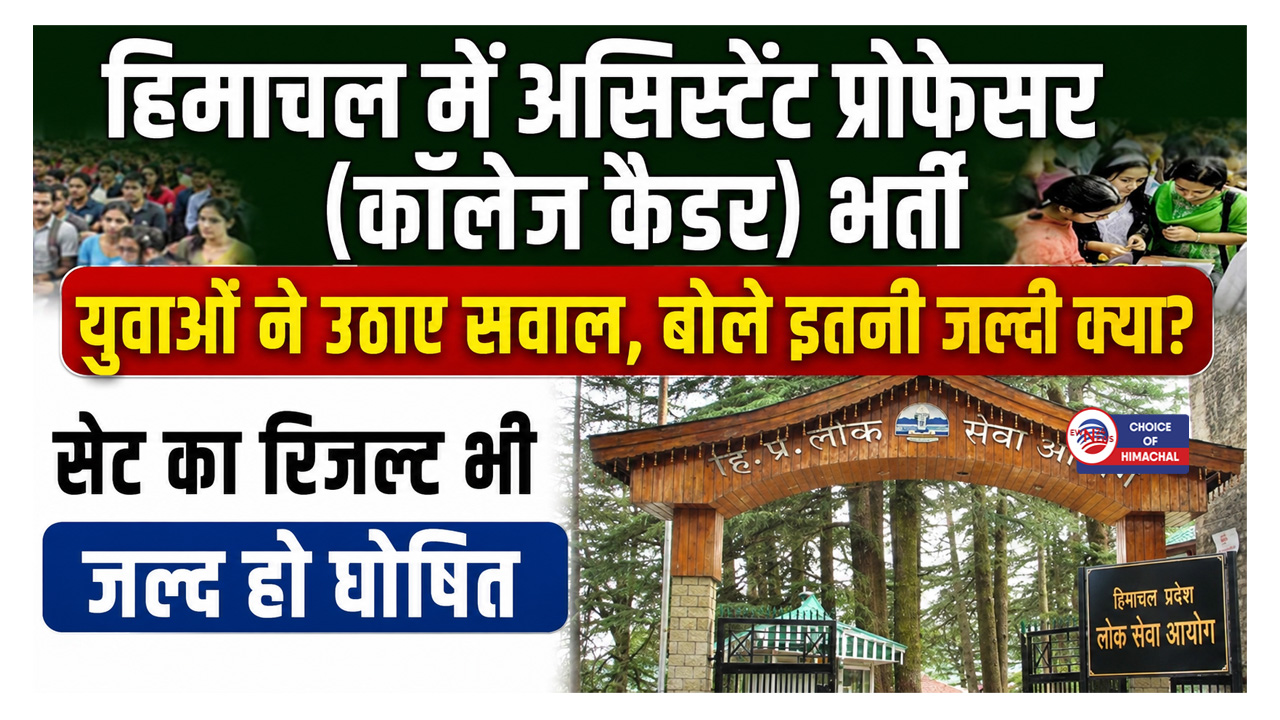 हिमाचल में असिस्टेंट प्रोफेसर कॉलेज कैडर के पदों पर भर्ती शुरू, करें आवेदन
