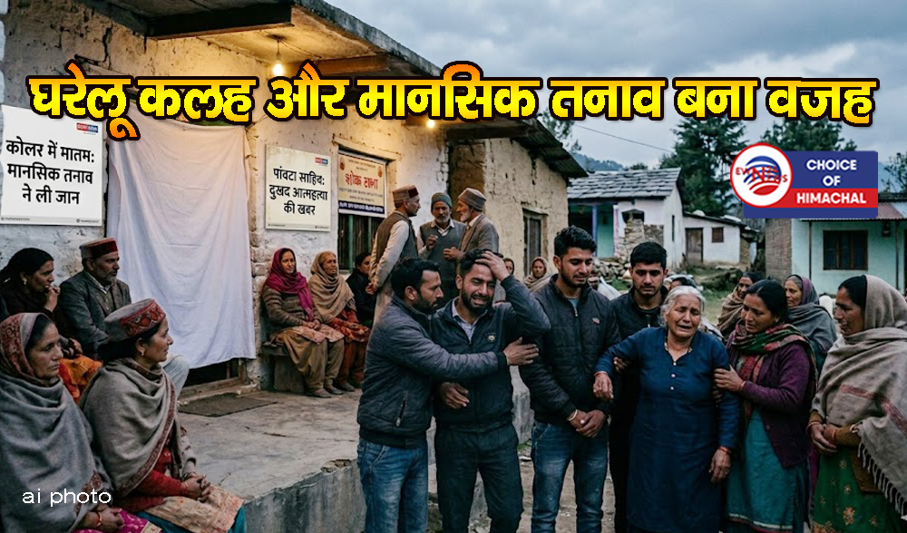सिरमौर : घरेलू कलह से परेशान युवक ने उठाया आत्मघाती कदम, शादी के बाद से चल रहा था विवाद