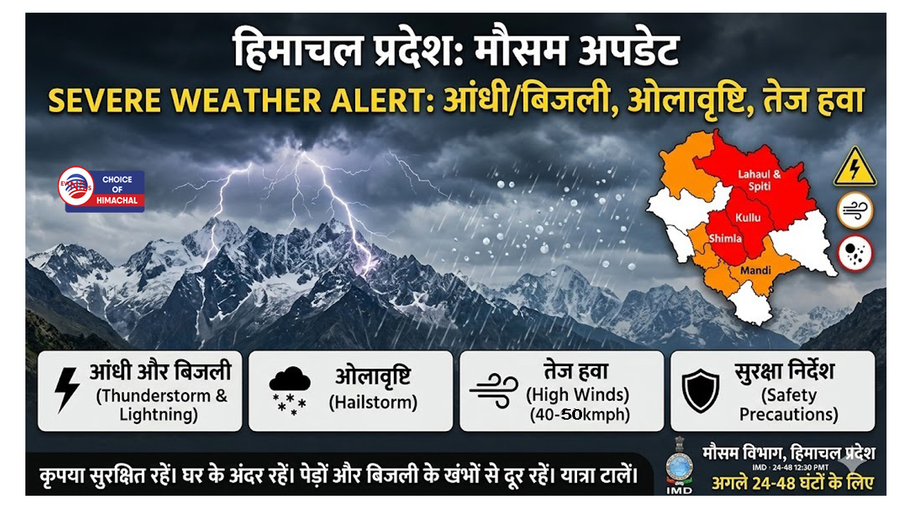 हिमाचल में इस माह अब तक 9 फीसदी कम बारिश, इन जिलों में ऑरेंज अलर्ट जारी