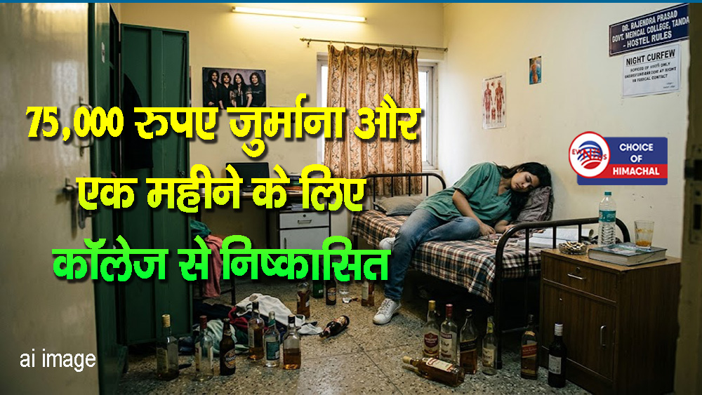 टांडा मेडिकल कॉलेज में बड़ी कार्रवाई : गर्ल्स हॉस्टल में नशे में बेसुध मिली ट्रेनी महिला डॉक्टर, 16 बोतल शराब बरामद