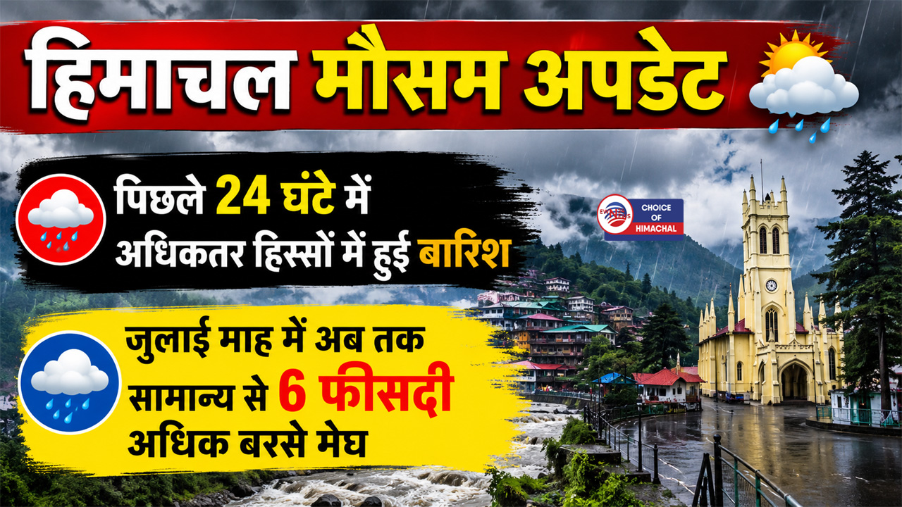 हिमाचल में ऑरेंज अलर्ट-3 दिन कहां हो सकती भारी से बहुत भारी बारिश-जानें