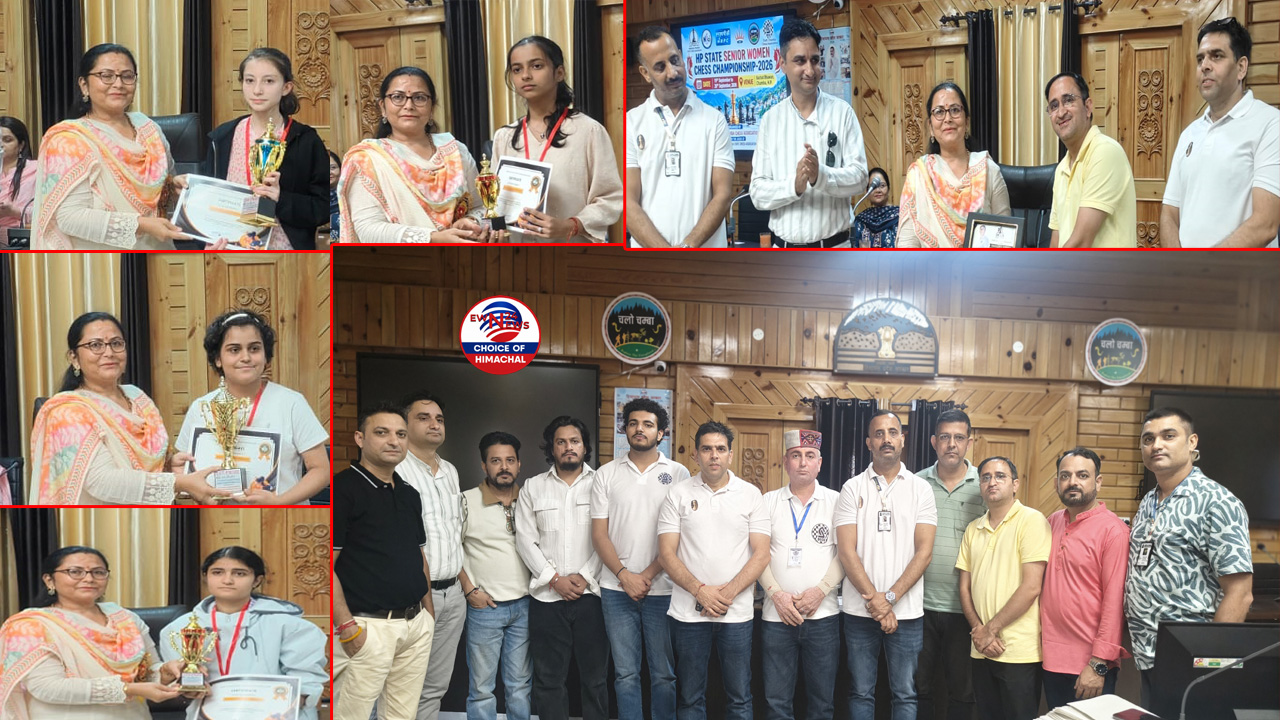 एचपी स्टेट सीनियर वूमेन चेस चैंपियनशिप-2026 में हमीरपुर की स्निग्धा शर्मा विजेता, चंबा में हुई स्पर्धा