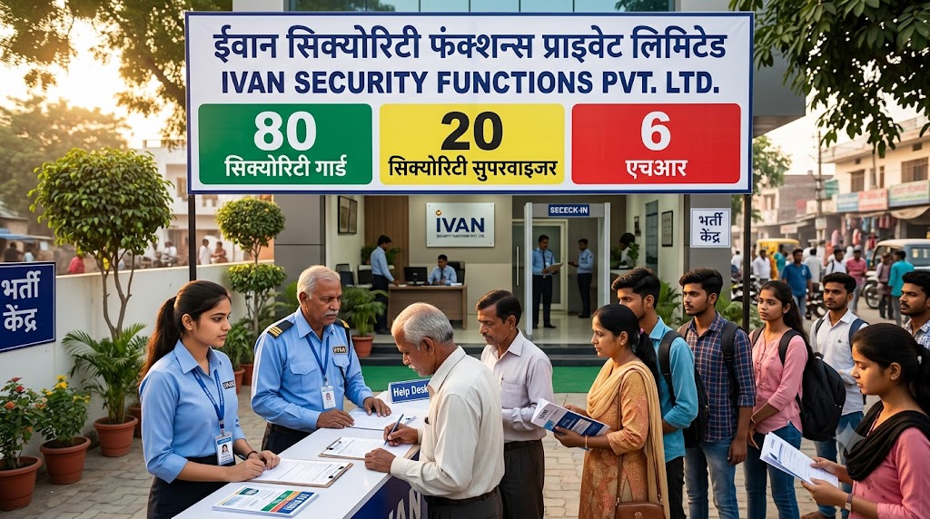 भोरंज में सिक्योरिटी गार्ड, सुपरवाइजर और HR के 100 से ज्यादा पदों पर भर्ती, साक्षात्कार 7 को