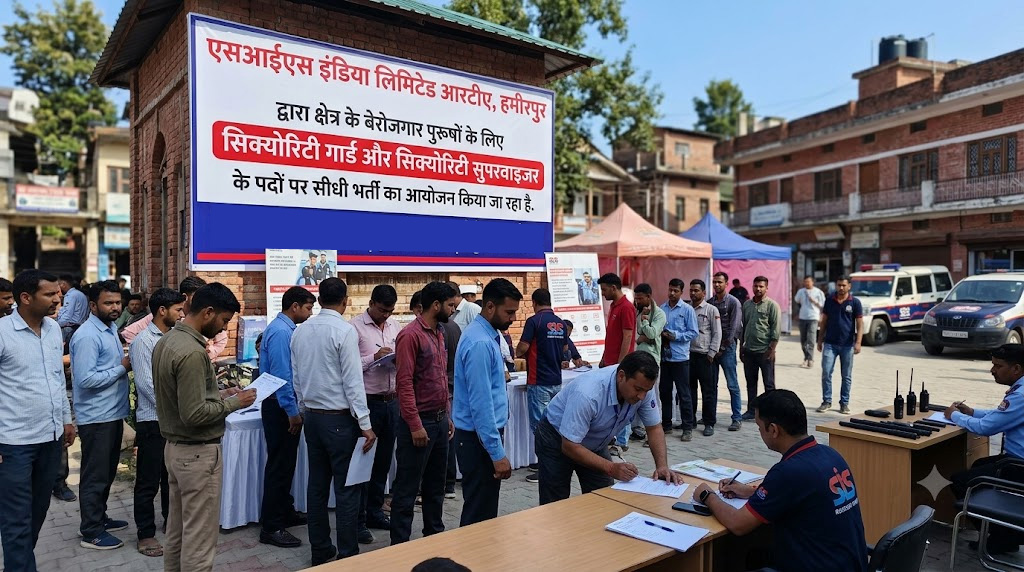 सिक्योरिटी गार्ड और सुपरवाइजर के भरे जा रहे पद : 24 अक्तूबर को इंटरव्यू-पहुंचें बड़सर