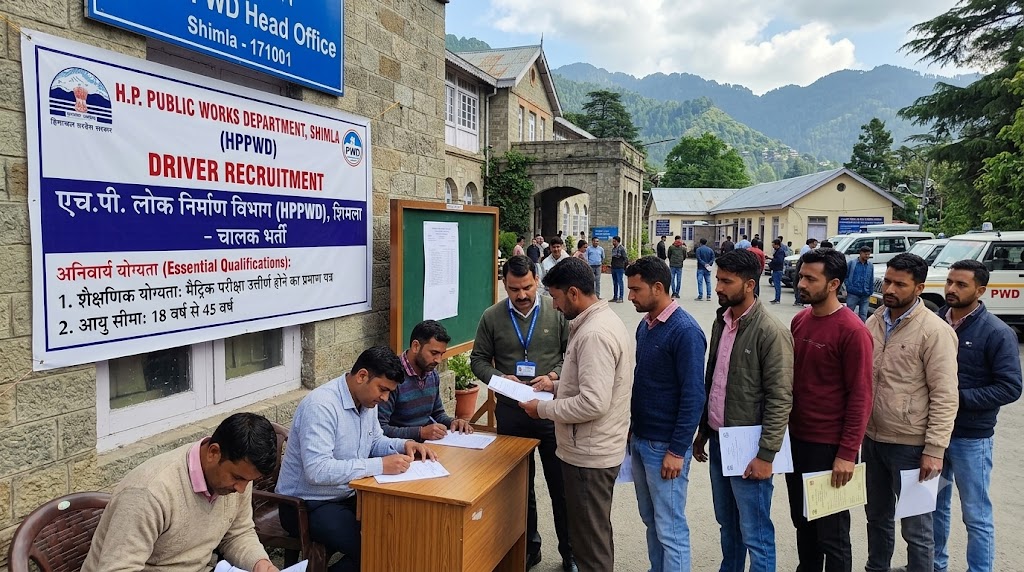 HPPWD शिमला में ड्राइवर के पदों पर भर्ती : जानें योग्यता, चयन प्रक्रिया और आवेदन की पूरी जानकारी