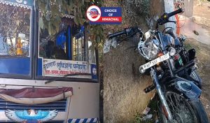 कांगड़ा: बनखंडी में पंजाब रोडवेज और बुलेट की टक्कर, युवक की गई जान