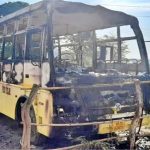 ऊना : सड़क किनारे खड़ी निजी स्कूल बस में भड़की आग, लाखों का नुकसान