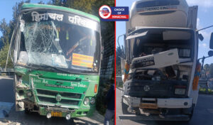 शिमला : कुफरी में HRTC बस और ट्राले में हुई भिड़ंत, तीन यात्रियों को आई चोटें