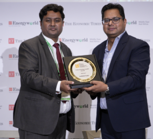 Kuldeep Gupta, Vice President (Strategic Partnership), C4V Bags the Future Energy Leader Award Middle East organized by The Economic Times EnergyWorld
